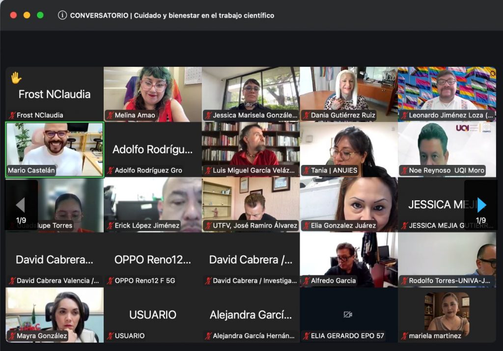 pantalla conversatorio